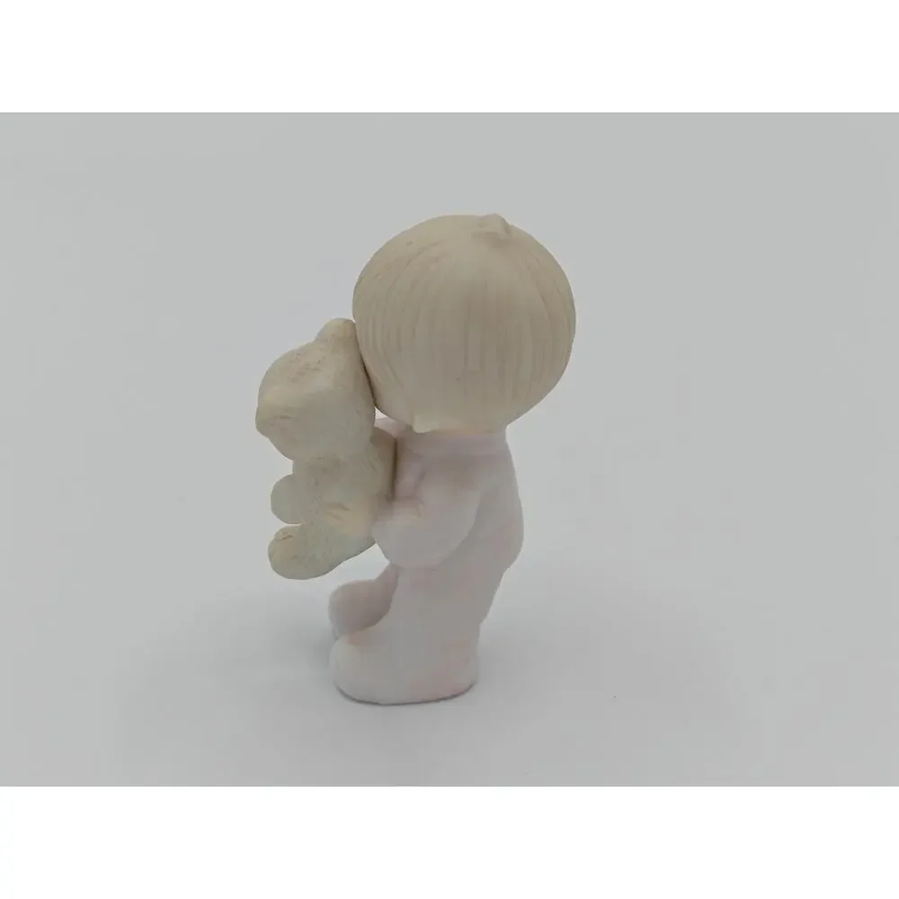 Enesco Jesus Loves Me Figurine E-9278 1982 Vintage Porcelain Religious Gift